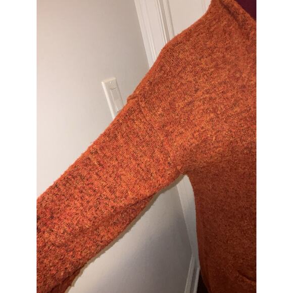 Anthropologie Long Jolie Cardigan, Burnt Orange, XL - Picture 3 of 7